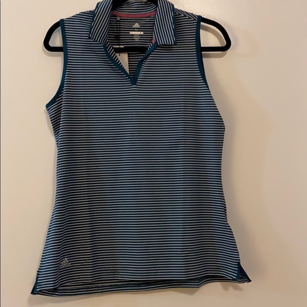 Adidas Golf Striped Tank Top Ultimate 365 NWT